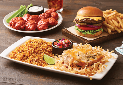 Image of Applebee's entrees 
